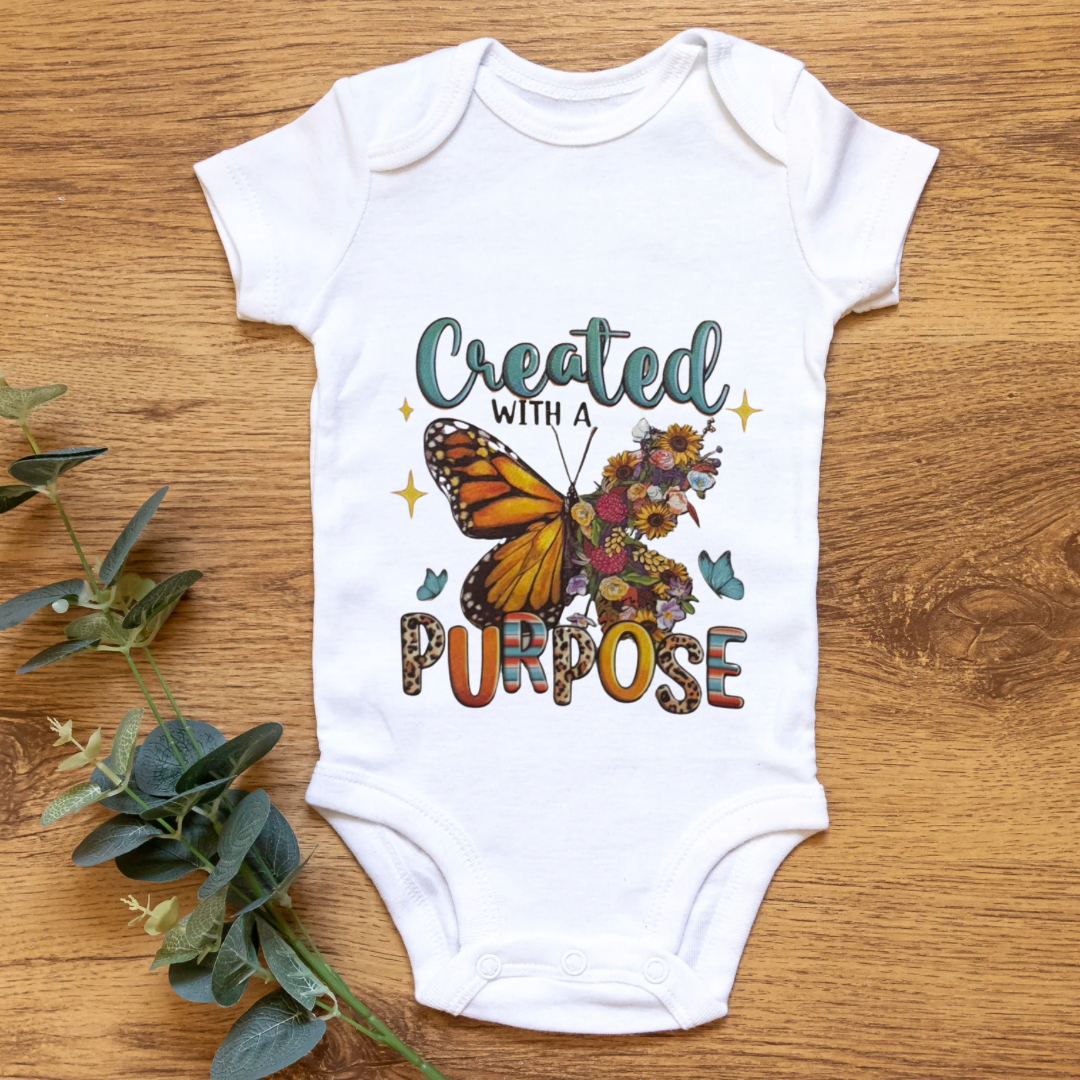 Created With A Purpose Onesie