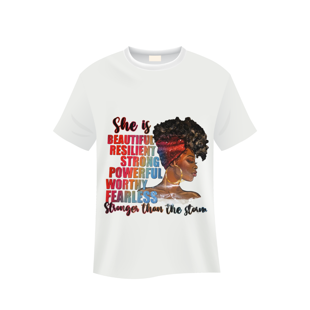She is (White) Tee