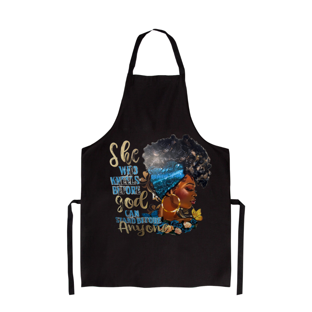 She Who Kneels Before God Apron