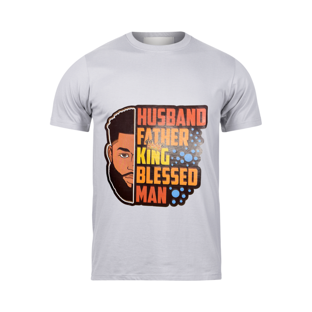 Husband Father King Blessed Man Tee