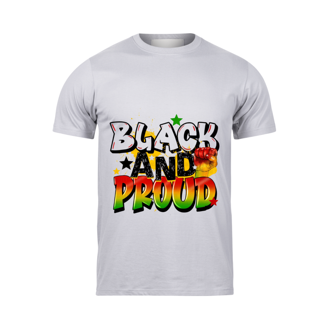 Black & Proud Gray Men Tee