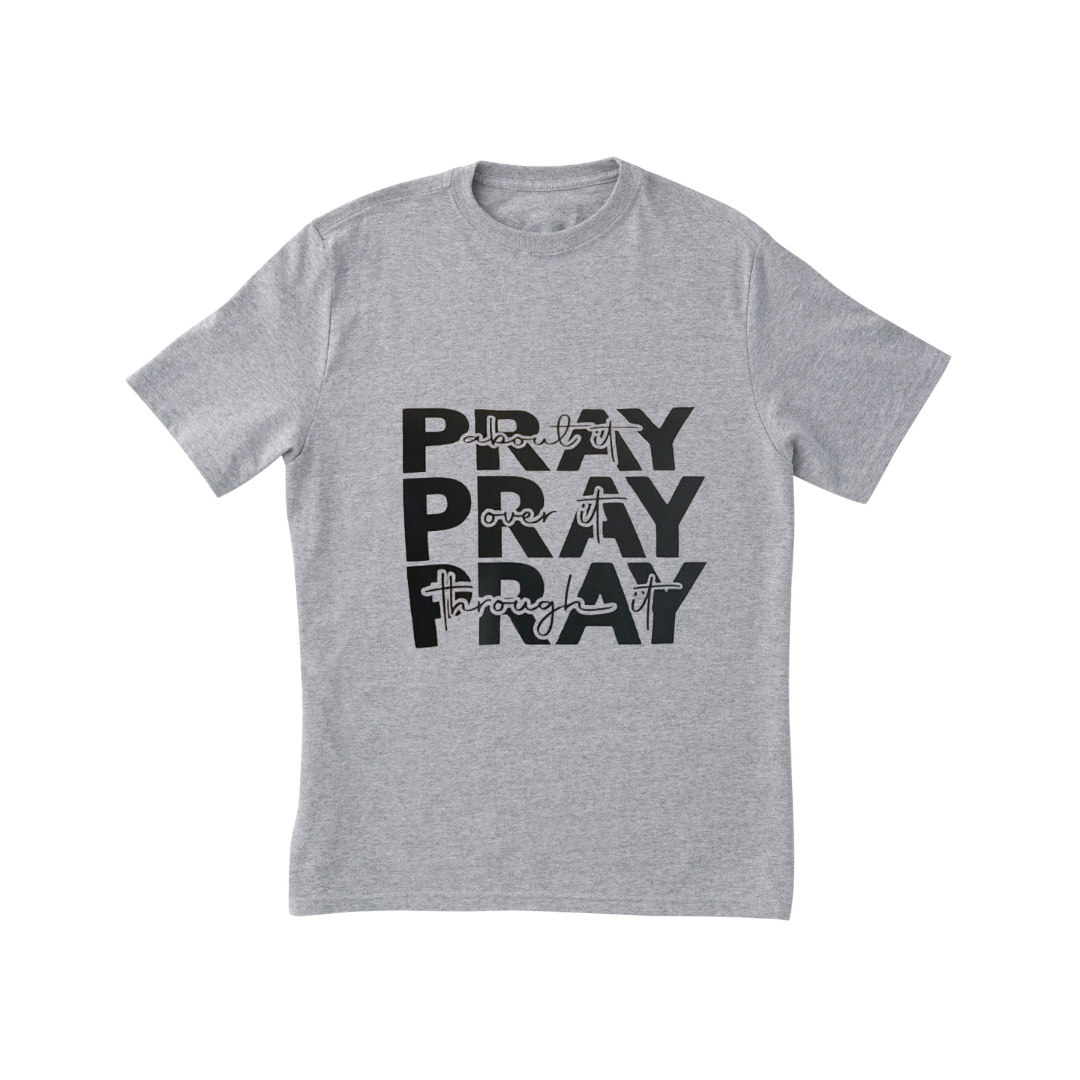 Pray Pray Pray Grey Tee