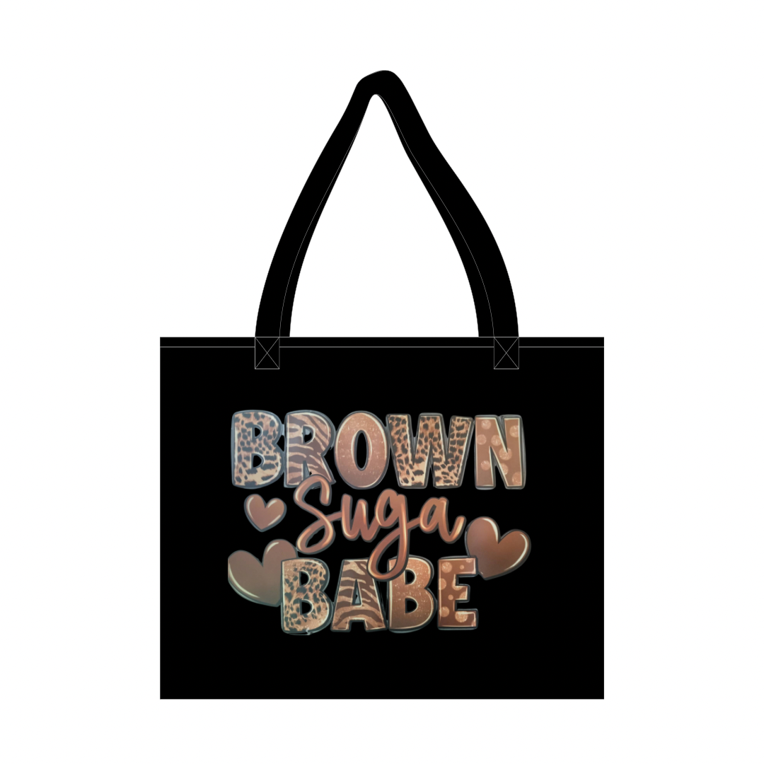 Brown Suga Babe Large Heavy Duty Tote Bag